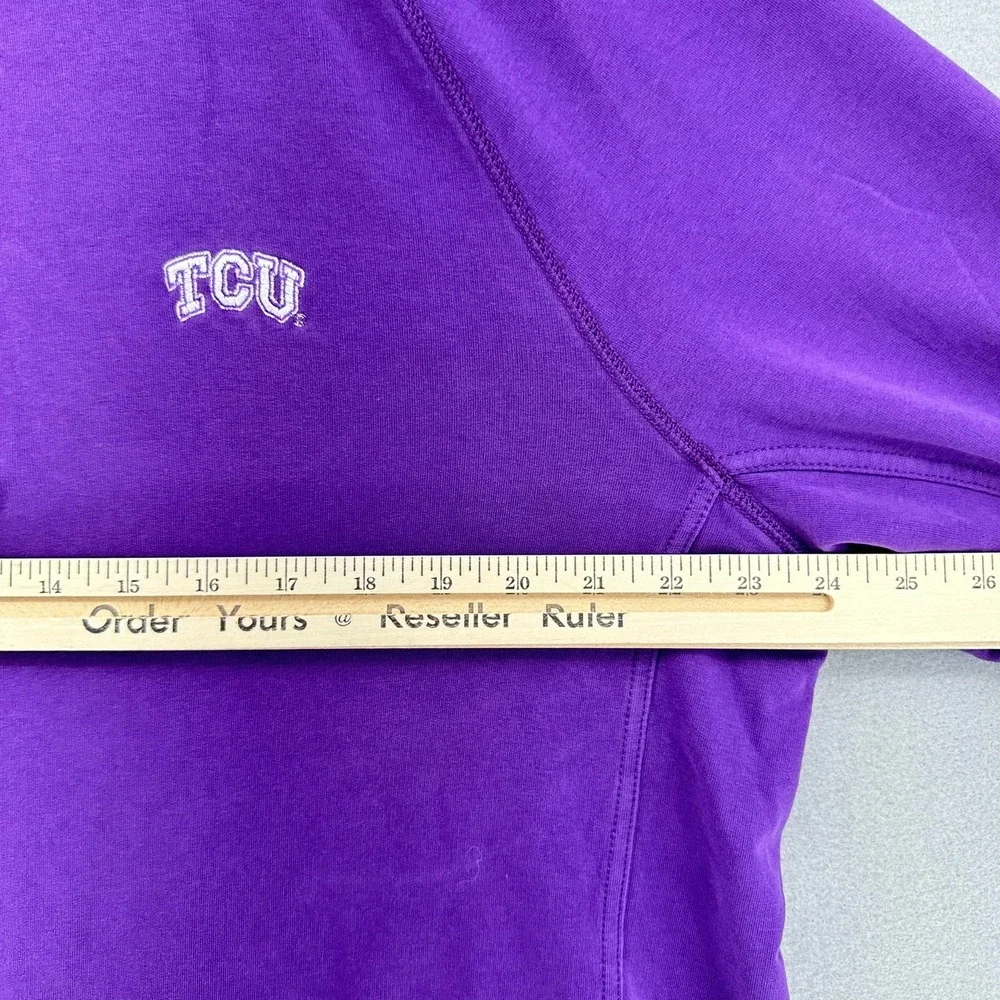 Tommy Bahama Purple TCU Horned Frogs Quarter Zip Sweatshirt Pullover‎ Men's L